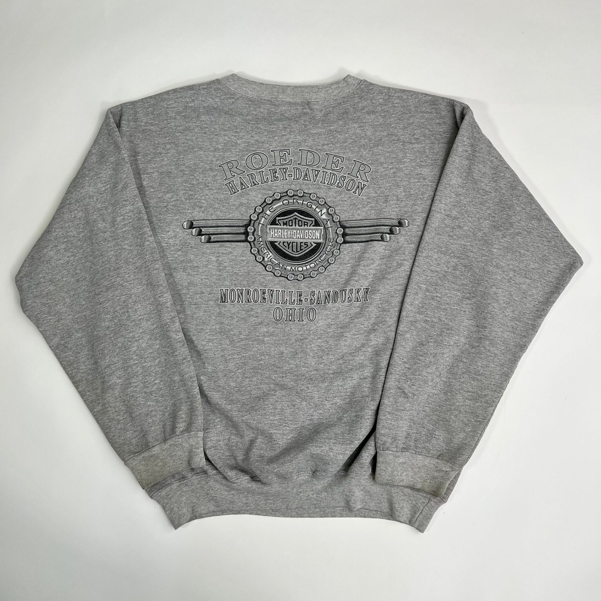 Vintage ’02 Grey Harley Davidson 100 Years Crewneck(L/XL) | Rebalance Vintage.