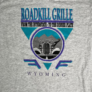 Vintage 90s Roadkill Grill Wyoming Single Stitch Tee (L) | Rebalance Vintage.