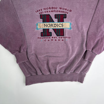 Vintage Purple '95 Nordic World Ski Champions Crewneck | Rebalance Vintage.