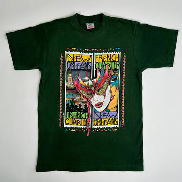 Vintage '90 Green New Orleans French Quarter Tee | Rebalance Vintage.