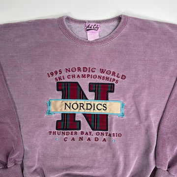 Vintage Purple '95 Nordic World Ski Champions Crewneck | Rebalance Vintage.