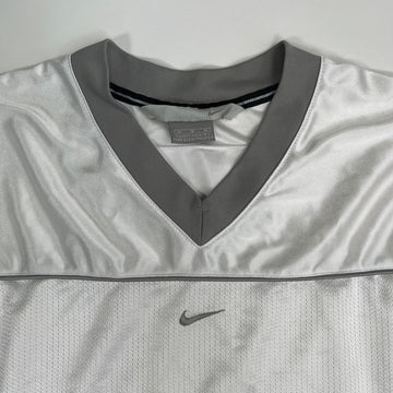 Vintage 00s White + Grey Nike Goalie Shirt | Rebalance Vintage.