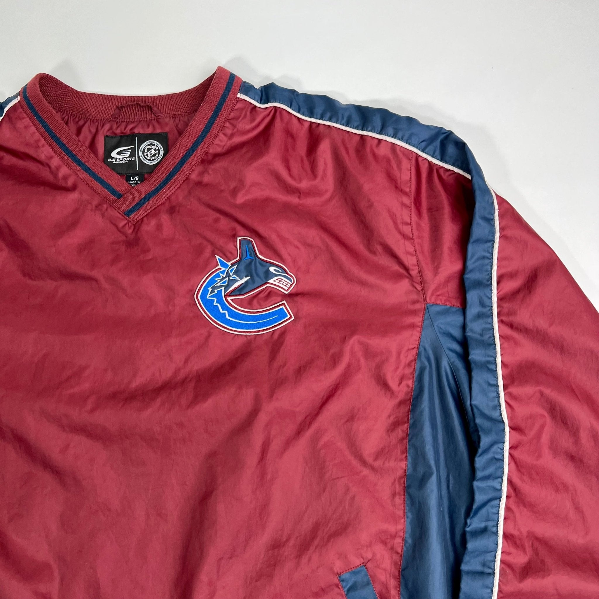 Vintage Vancouver Canucks Pullover Windbreaker (L) | Rebalance Vintage.