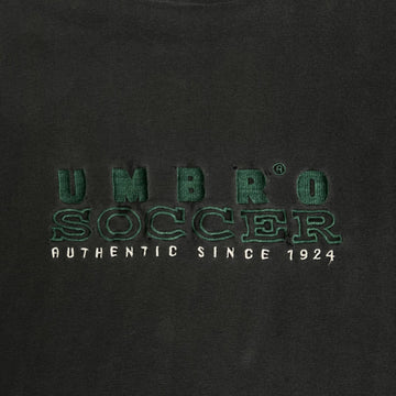 Vintage 90s Black Umbro Soccer Hoodie (XL) | Rebalance Vintage.