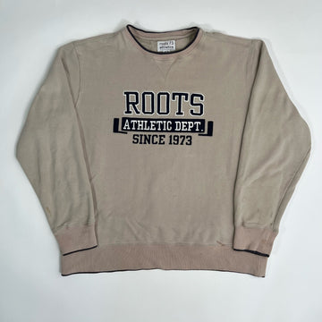 Vintage Beige Roots Athletics Hoodie (XL) | Rebalance Vintage.