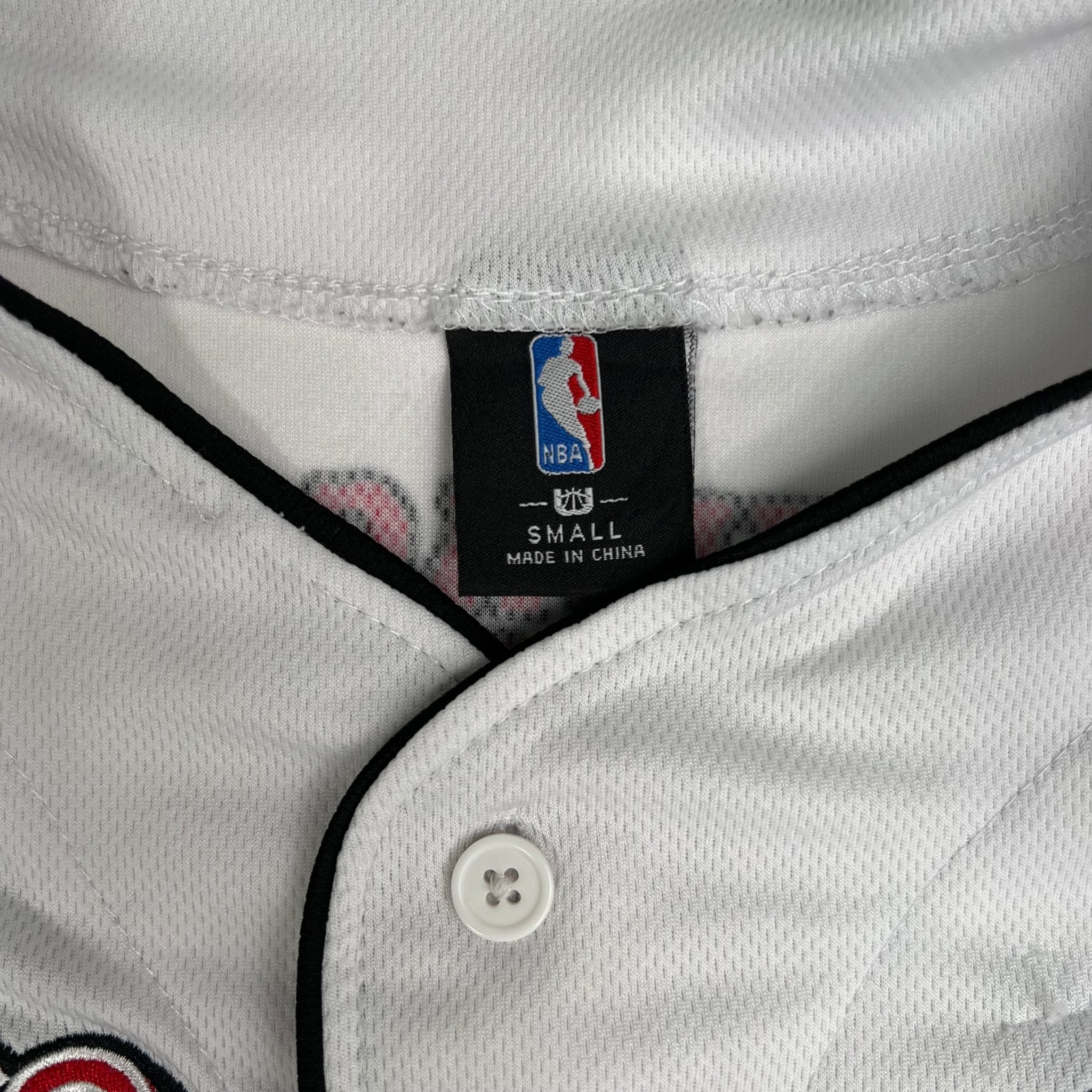 Vintage White + Black Chicago Bulls 66 Baseball Jersey | Rebalance Vintage.