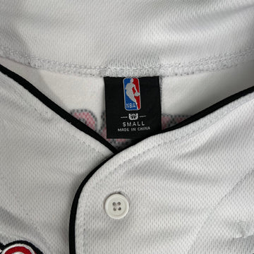 Vintage White + Black Chicago Bulls 66 Baseball Jersey | Rebalance Vintage.