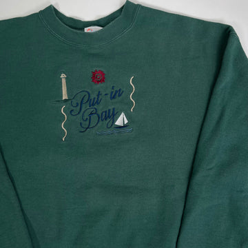 Vintage 90s Put In Bay Crewneck (M) | Rebalance Vintage.
