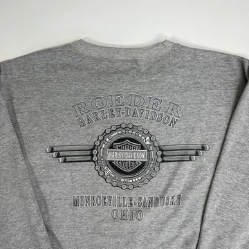 Vintage ’02 Grey Harley Davidson 100 Years Crewneck(L/XL) | Rebalance Vintage.