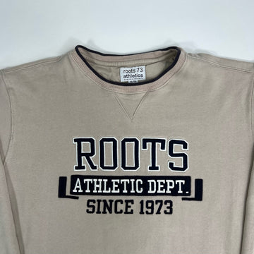 Vintage Beige Roots Athletics Hoodie (XL) | Rebalance Vintage.