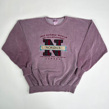 Vintage Purple '95 Nordic World Ski Champions Crewneck | Rebalance Vintage.