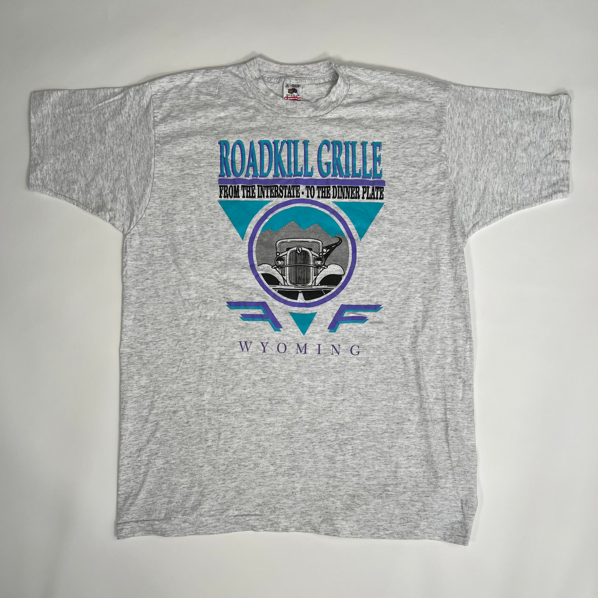 Vintage 90s Roadkill Grill Wyoming Single Stitch Tee (L) | Rebalance Vintage.