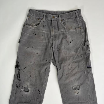 Vintage Grey Carhartt Cargo pants w/ rips | Rebalance Vintage.