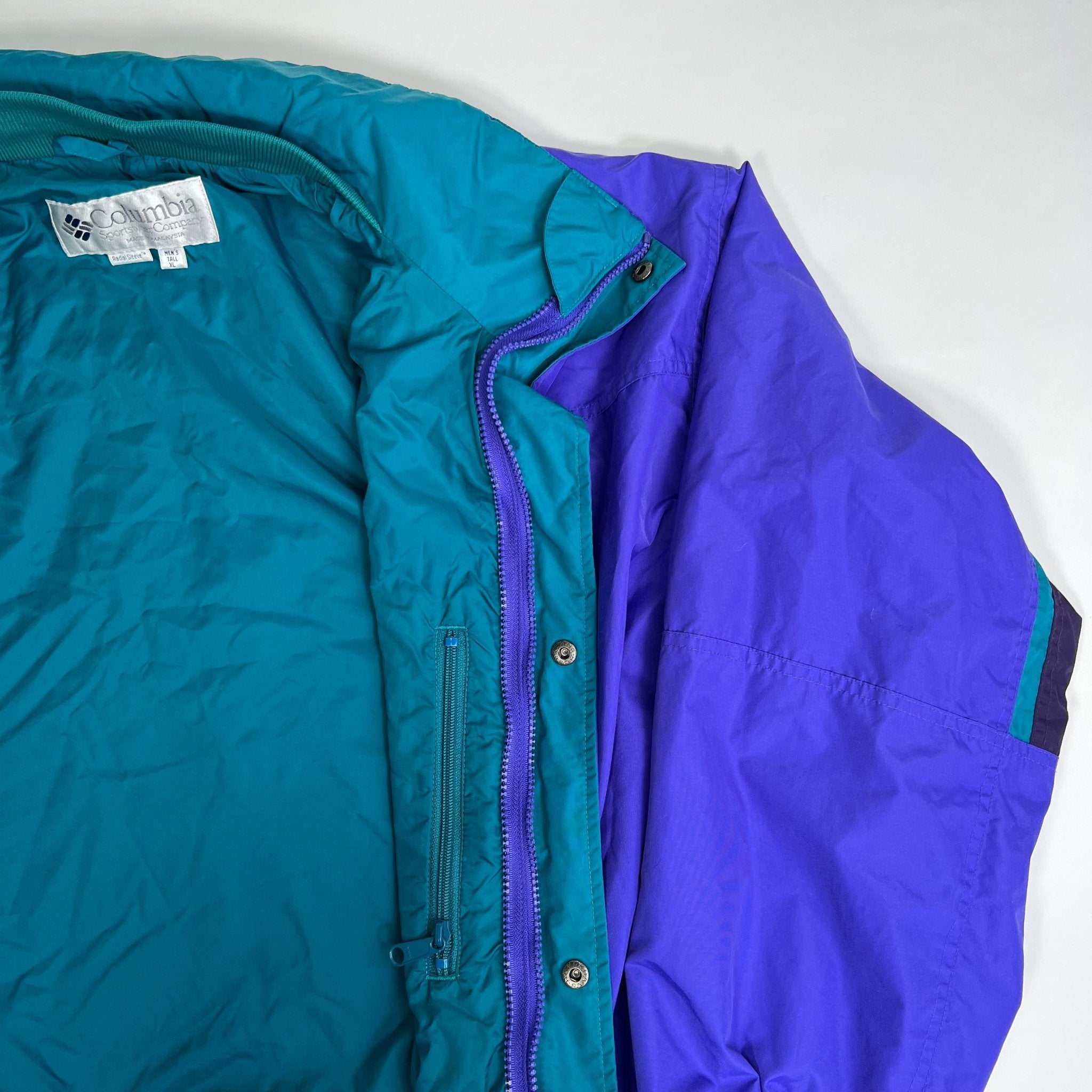 Vintage 80s Columbia Sportswear Jacket + Fleece Zip Up (XL/XXL) | Rebalance Vintage.