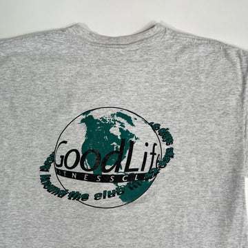 Vintage 90s Goodlife Around the world club tee (L) | Rebalance Vintage.