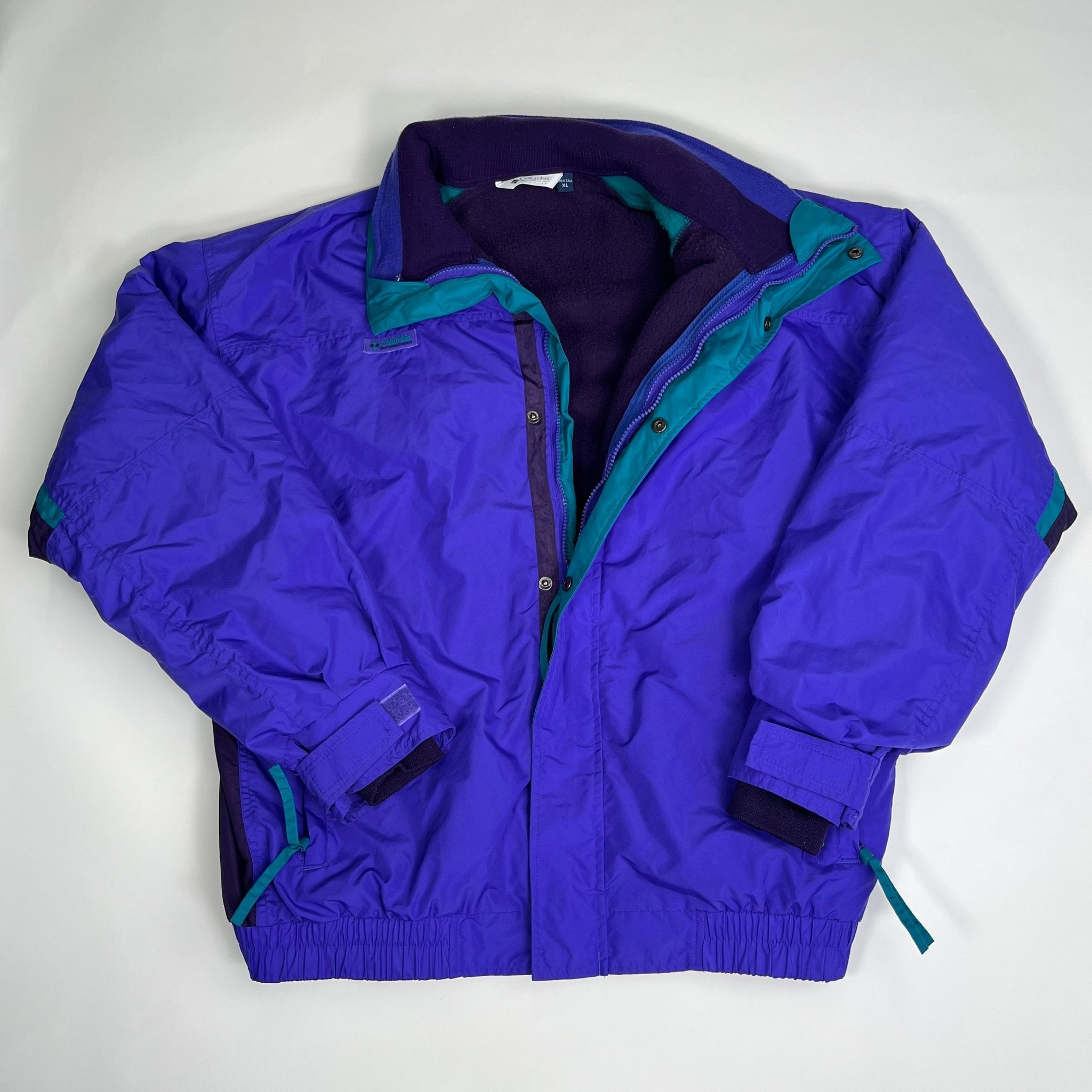 Vintage 80s Columbia Sportswear Jacket + Fleece Zip Up (XL/XXL) | Rebalance Vintage.