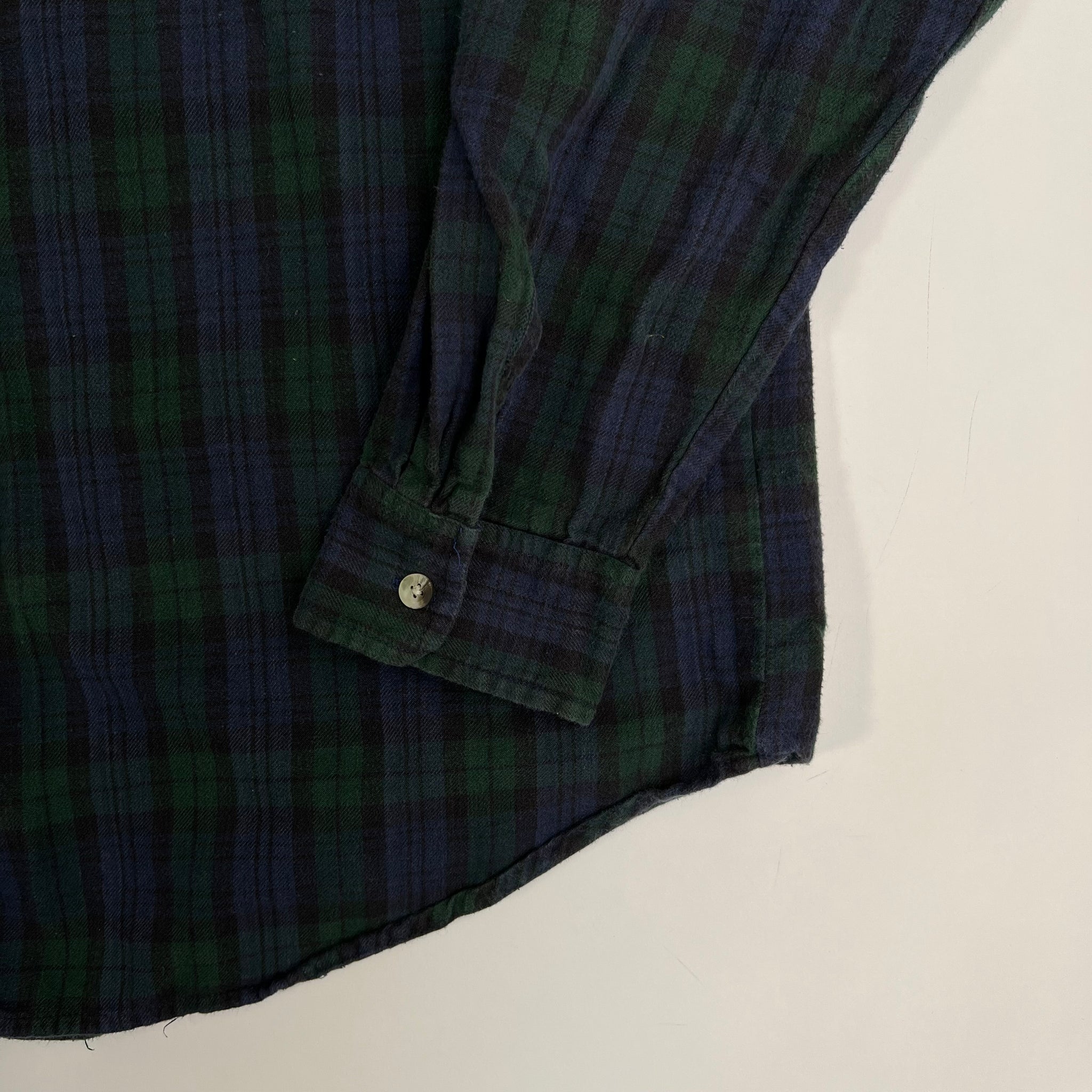 Vintage Blue + Green Plaid Button Up (XL) | Rebalance Vintage.