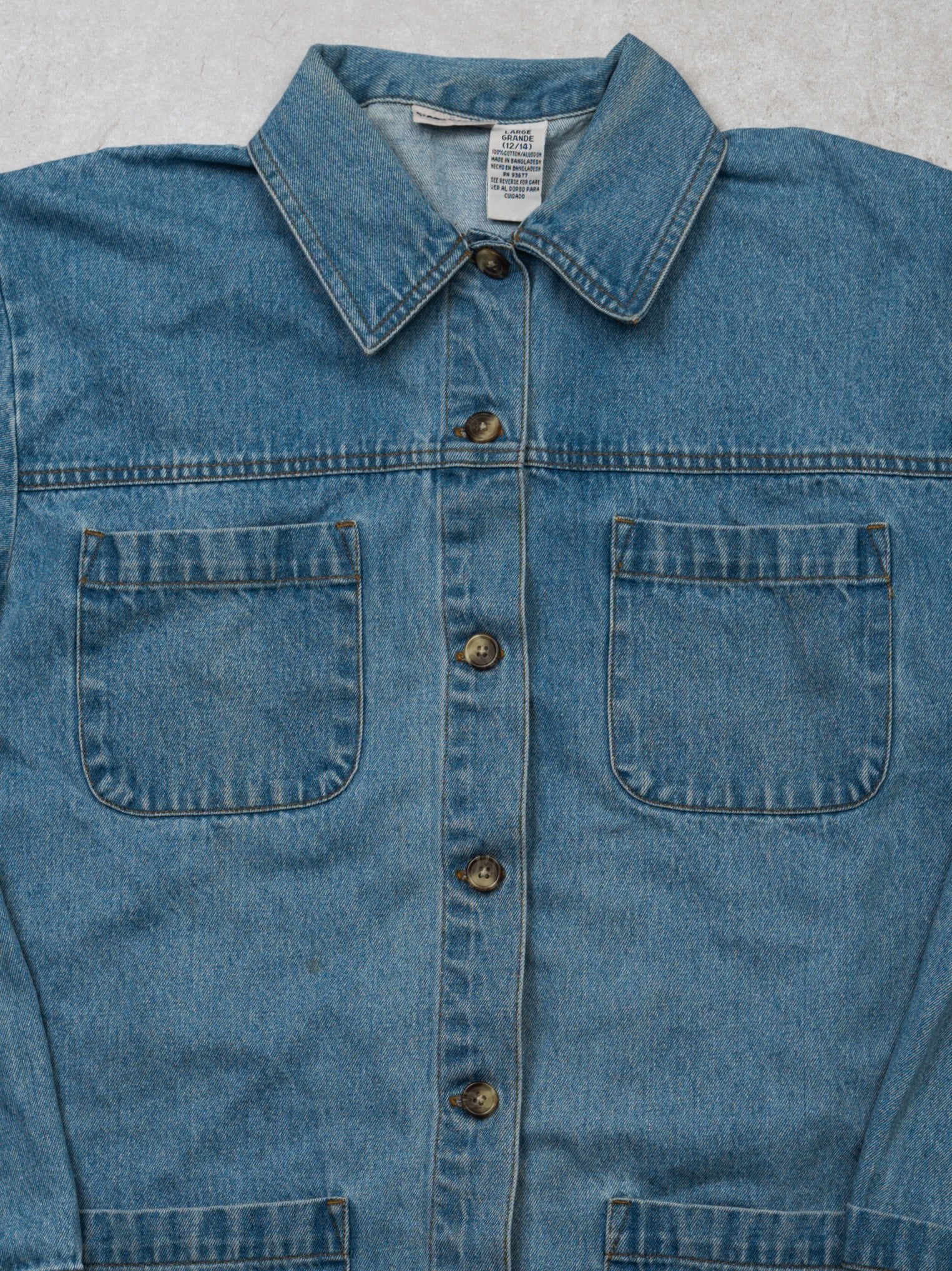 Vintage 90s Cabin Creek Denim Button Up (S/M)