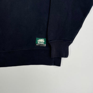 Vintage Dark Blue Roots 1/4 Zip (M) | Rebalance Vintage.