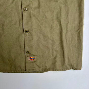Vintage Beige Dickies Short Sleeve Work Shirt | Rebalance Vintage.