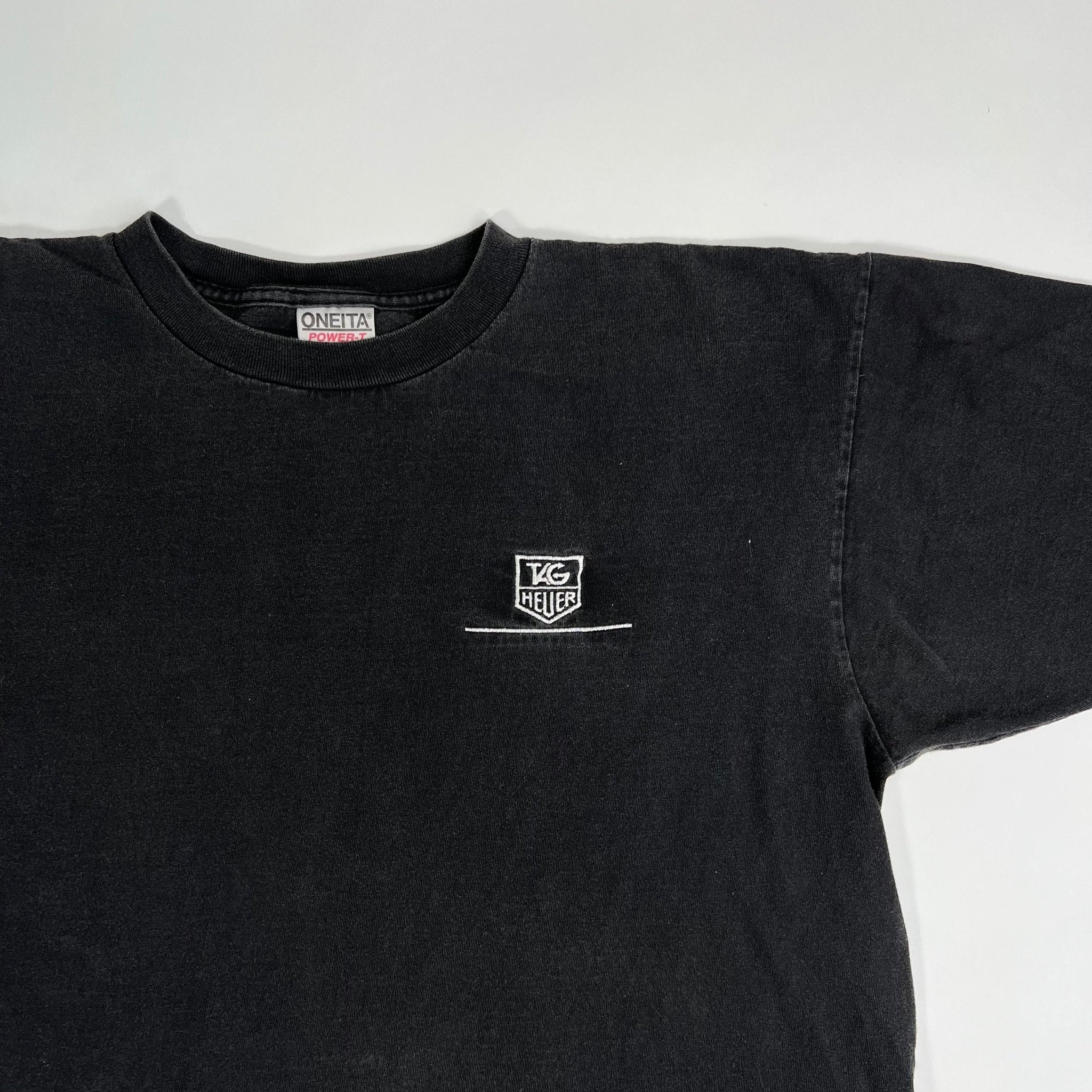 Vintage Black Tag Heuer Single stitch tee (XL) | Rebalance Vintage.