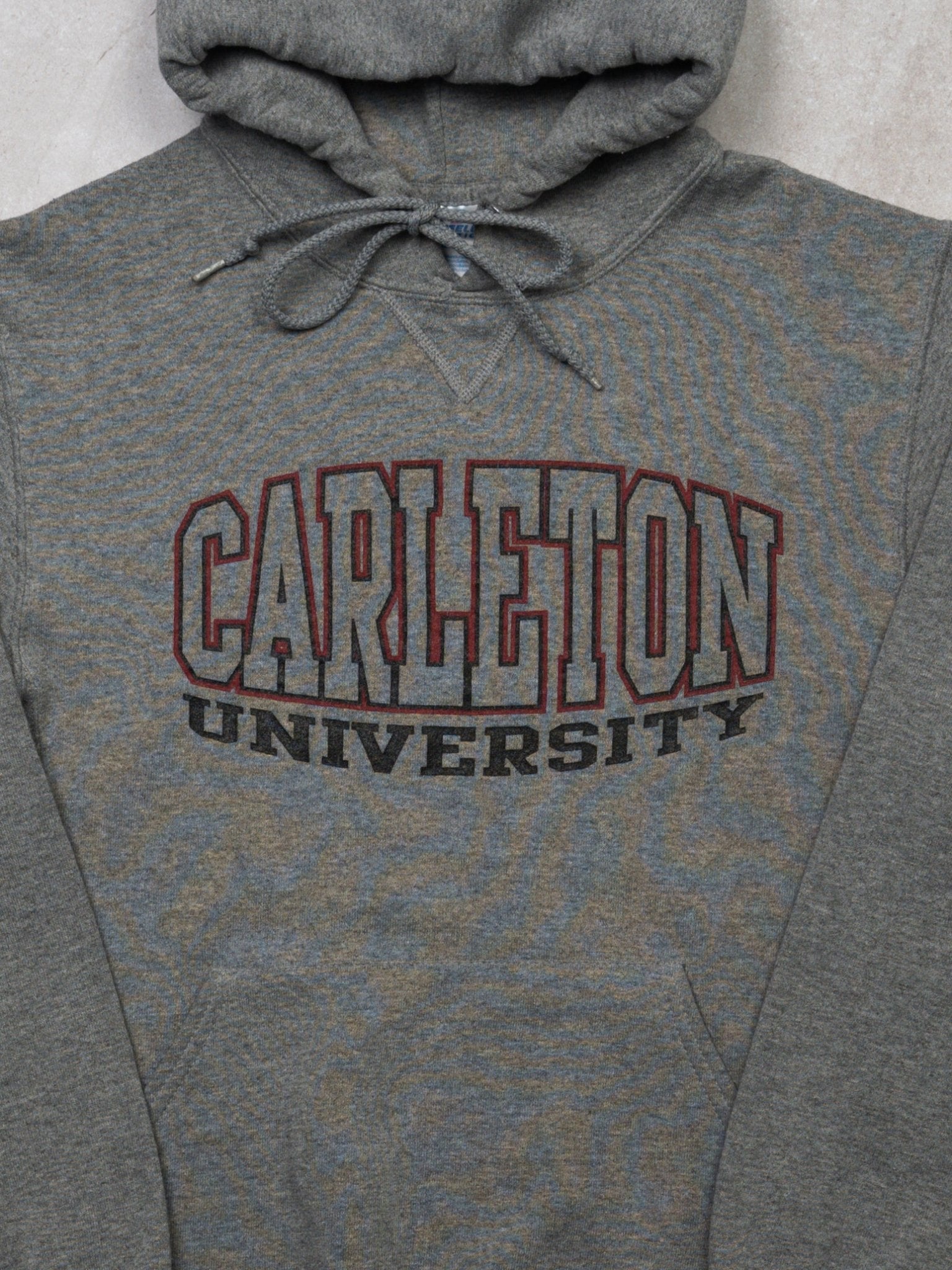 Vintage Grey Carleton University x Russell Athletics Hoodie (S)