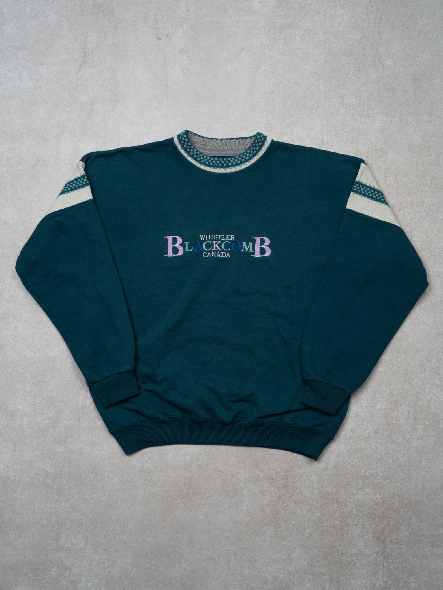 Vintage 90s Blue Blackcomb Whistler Crewneck