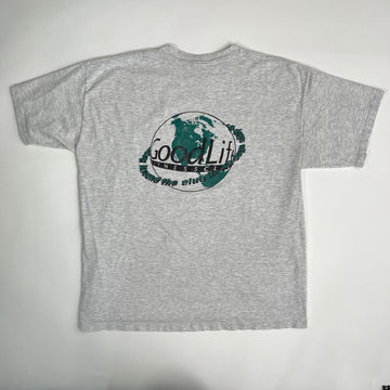 Vintage 90s Goodlife Around the world club tee (L) | Rebalance Vintage.