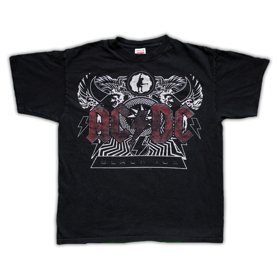 Vintage ACDC Black Ice Tee (M) | Rebalance Vintage.