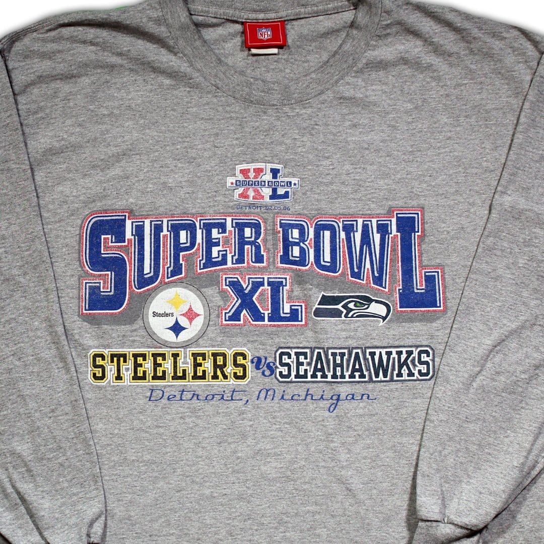 Vintage '06 Super Bowl XL Steelers v. Seahawks Long Sleeve (L) | Rebalance Vintage.