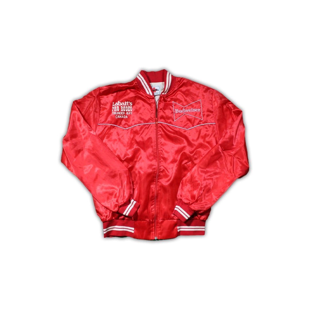Vintage RARE Budweiser x Labatt's Pro Rodeo Bomber Jacket (L ...