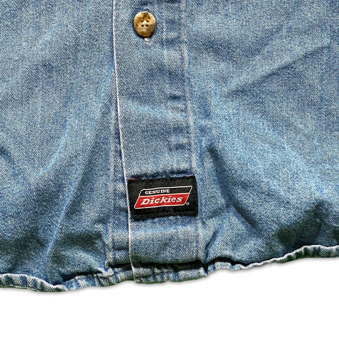 Vintage Light Blue Jean Dickies Button up | Rebalance Vintage.