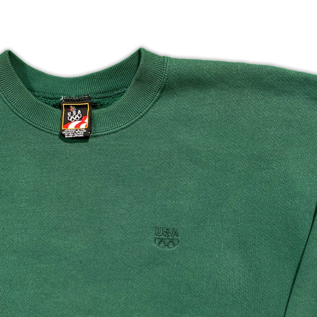 Vintage Green USA Olympics Crewneck | Rebalance Vintage.