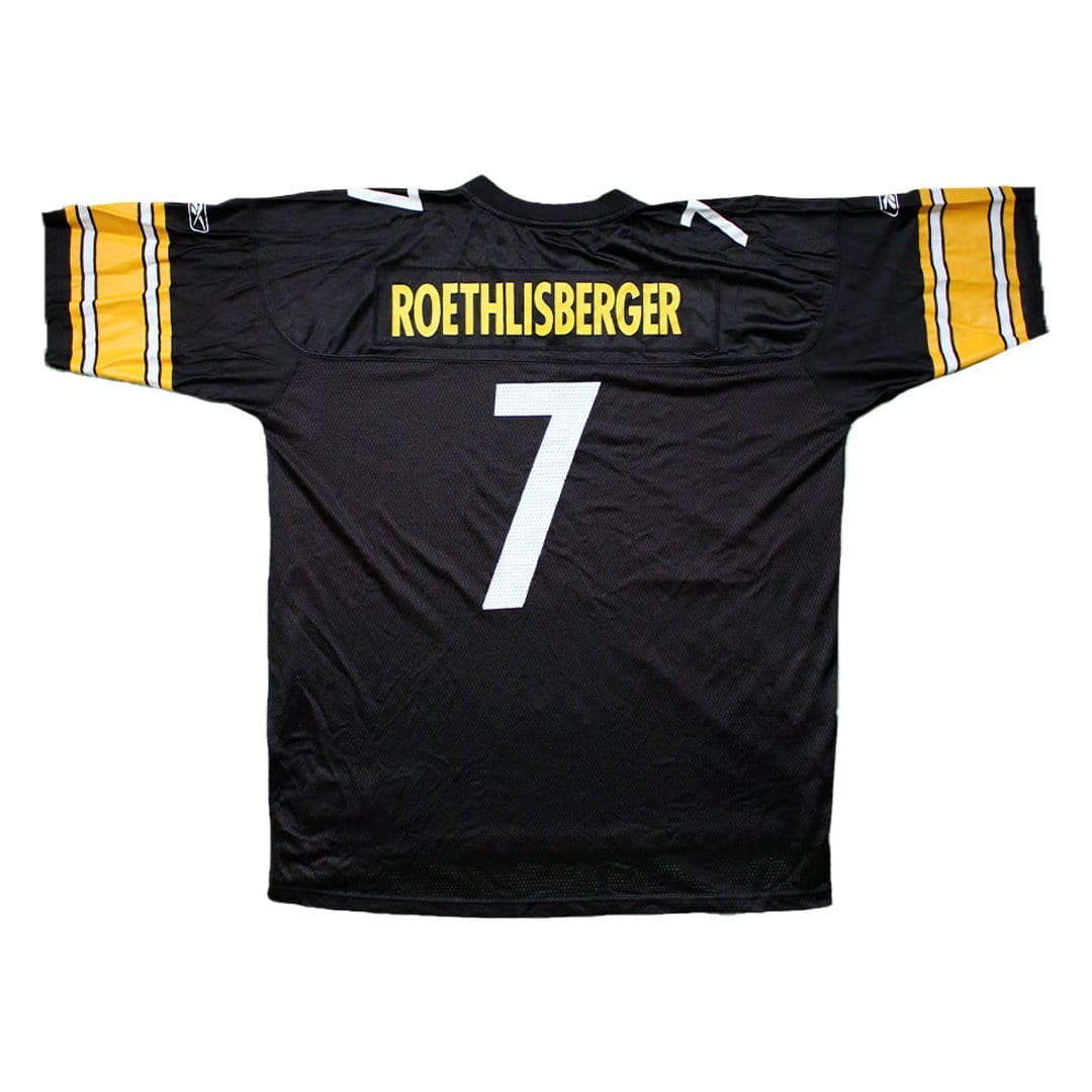 Vintage 00's Steelers Roethlisberger #7 Reebok Jersey (XXL) | Rebalance Vintage.