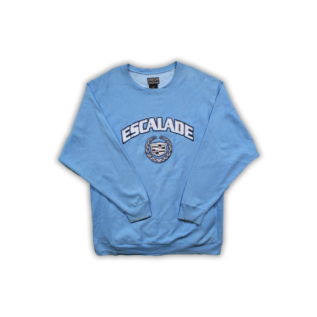 Vintage RARE Baby Blue Escalade Crewneck (XXL) | Rebalance Vintage.