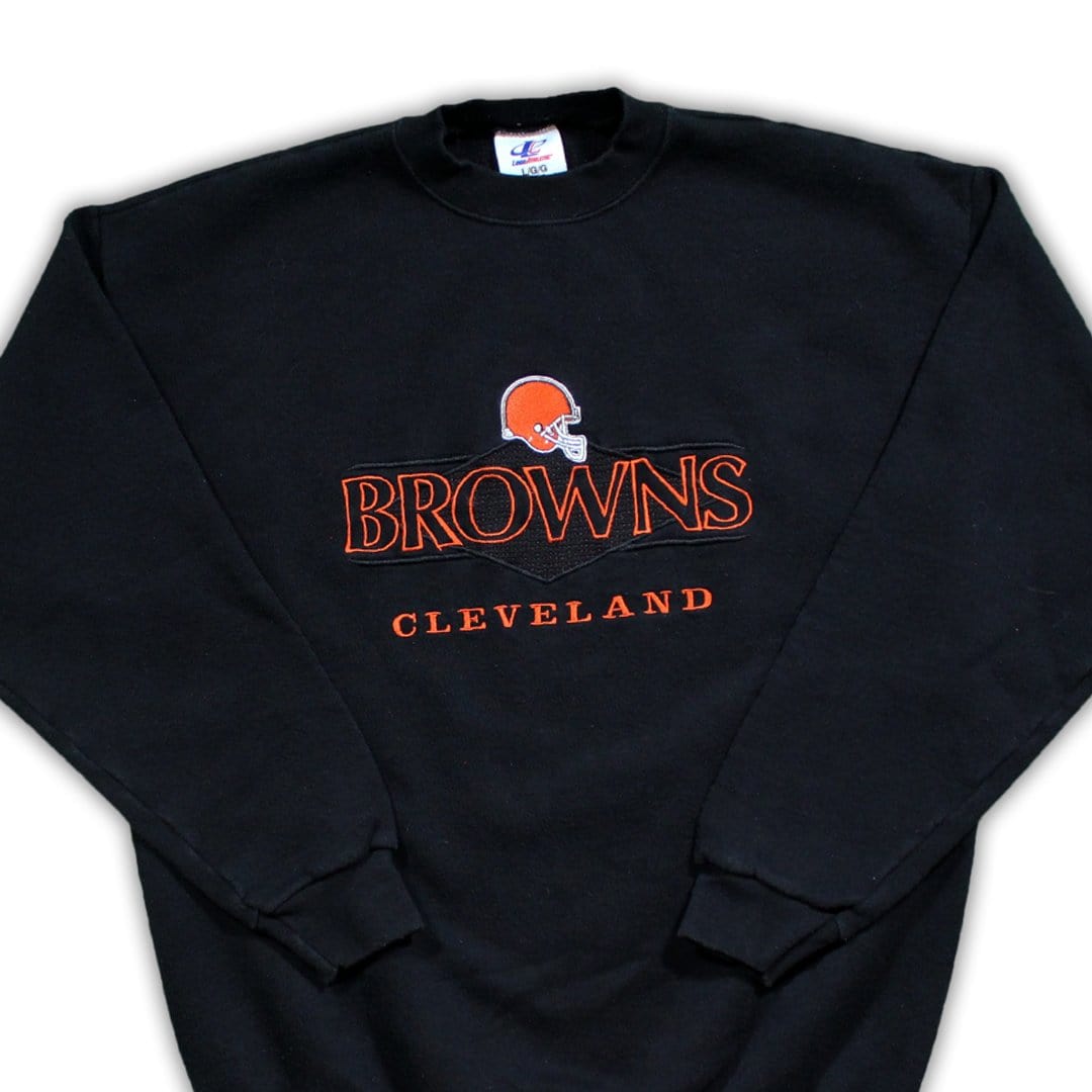 Vintage Black Cleveland Browns Crewneck | Rebalance Vintage.