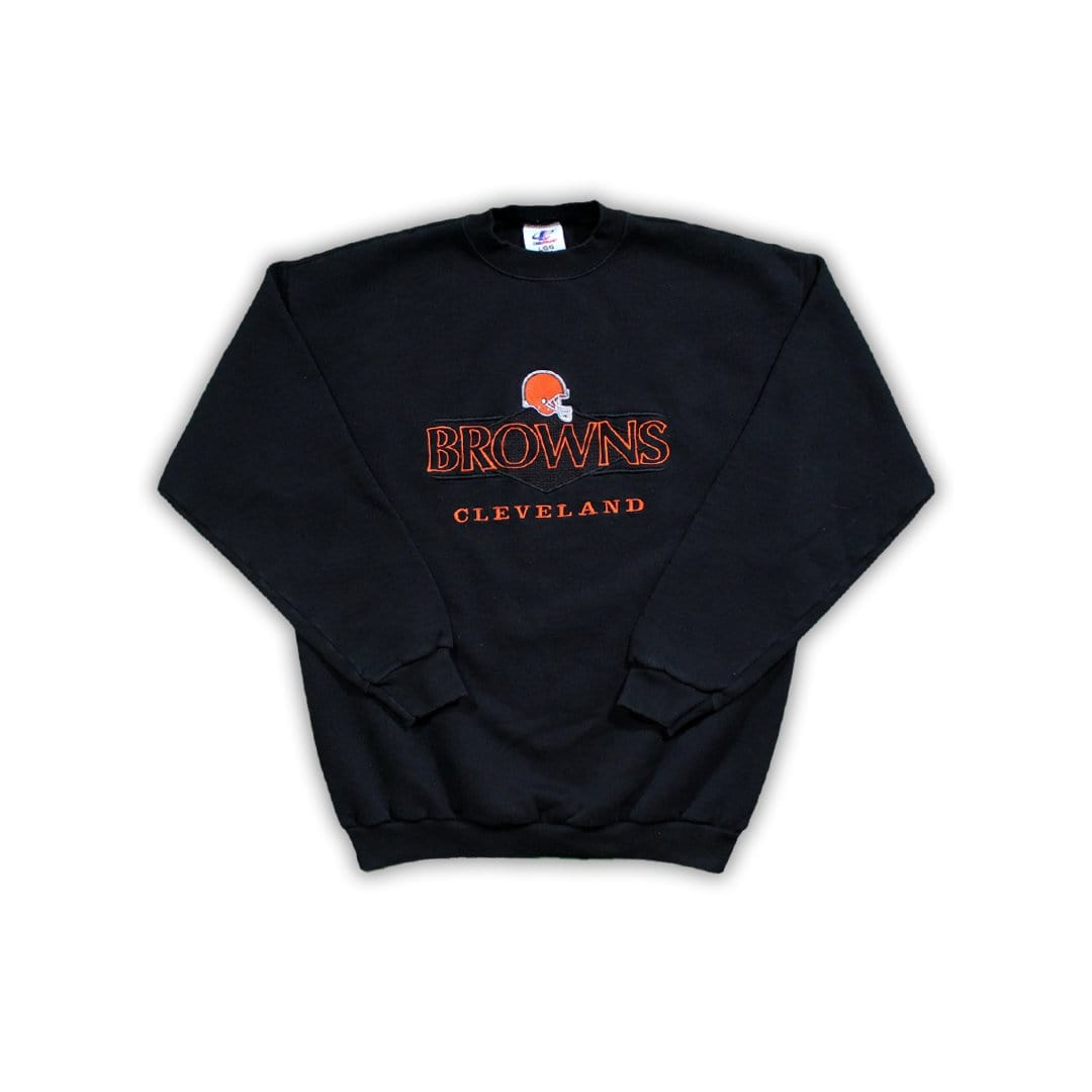 Vintage Black Cleveland Browns Crewneck | Rebalance Vintage.