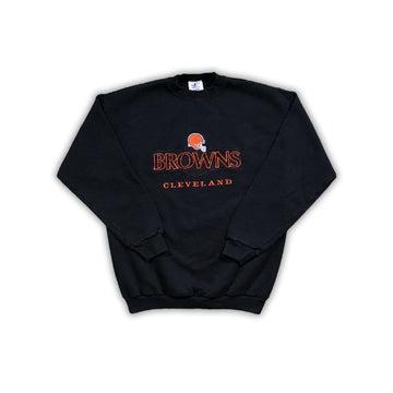 Vintage Black Cleveland Browns Crewneck | Rebalance Vintage.