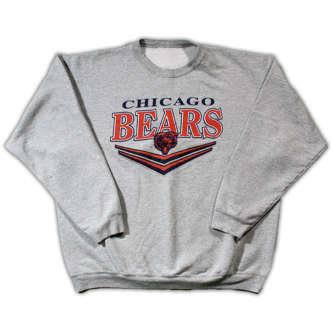 Vintage Grey Chicago Bears Crewneck | Rebalance Vintage.