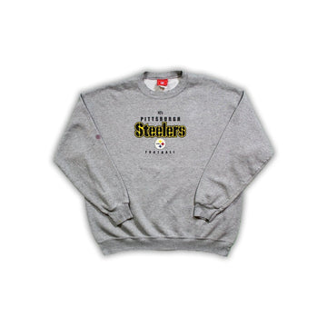 Vintage Grey Pittsburgh Steelers Crewneck | Rebalance Vintage.