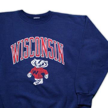 Vintage Navy Wisconsin Badgers Crewneck | Rebalance Vintage.