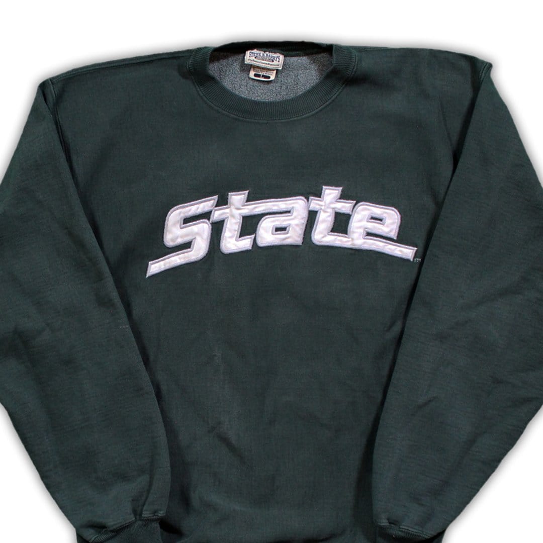 Vintage Green Michigan State Crewneck | Rebalance Vintage.