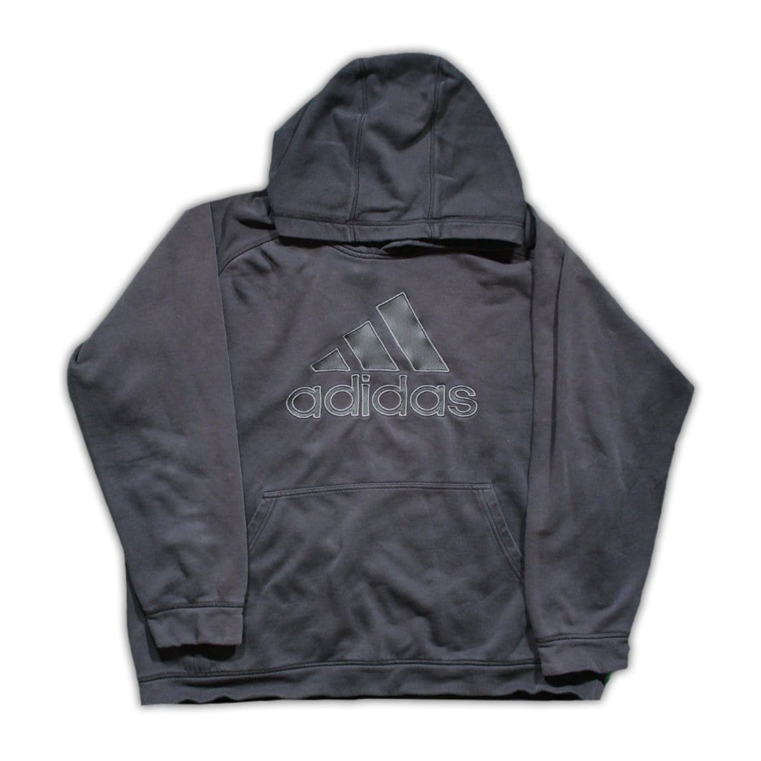 Adidas Black on Black Hoodie (XXL) – Rebalance Vintage