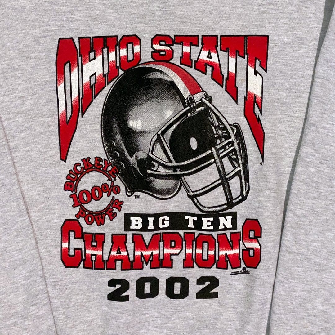 Vintage Grey '02 Ohio State Champion Crewneck | Rebalance Vintage.
