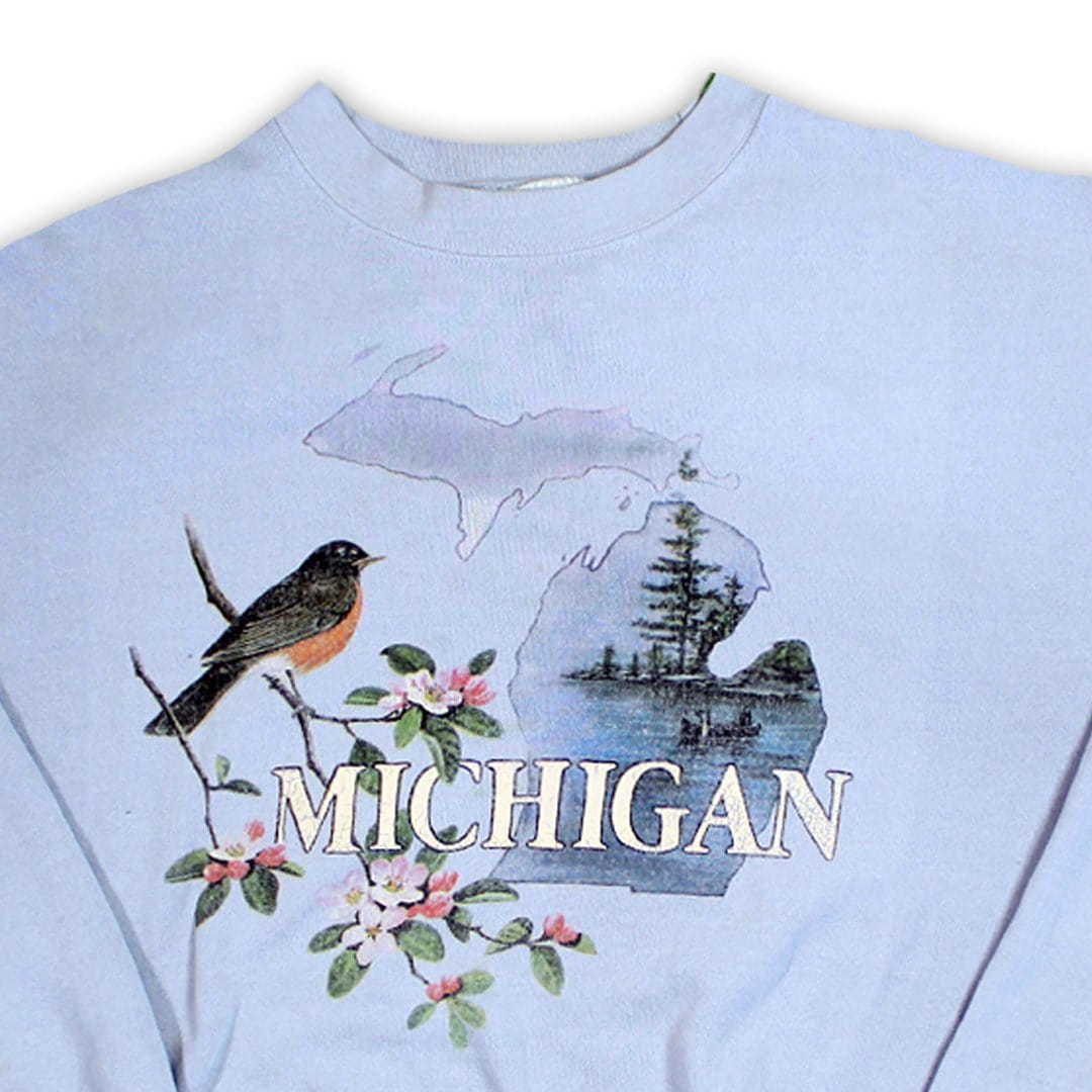 Vintage Michigan Bird Nature Crewneck (XL) | Rebalance Vintage.
