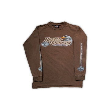 Vintage Brown Harley Davidson Orlando Long Sleeve | Rebalance Vintage.
