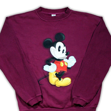 Vintage Magenta Mickey Mouse Crewneck | Rebalance Vintage.