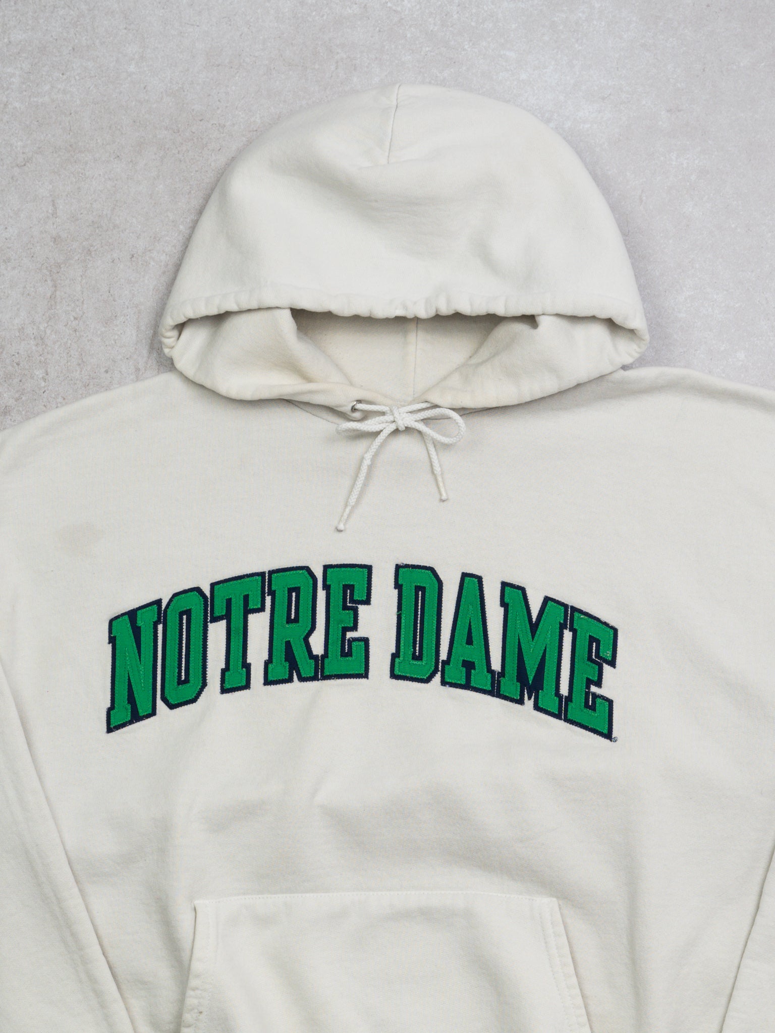 Vintage White Notre Dame x Champion Hoodie (L)