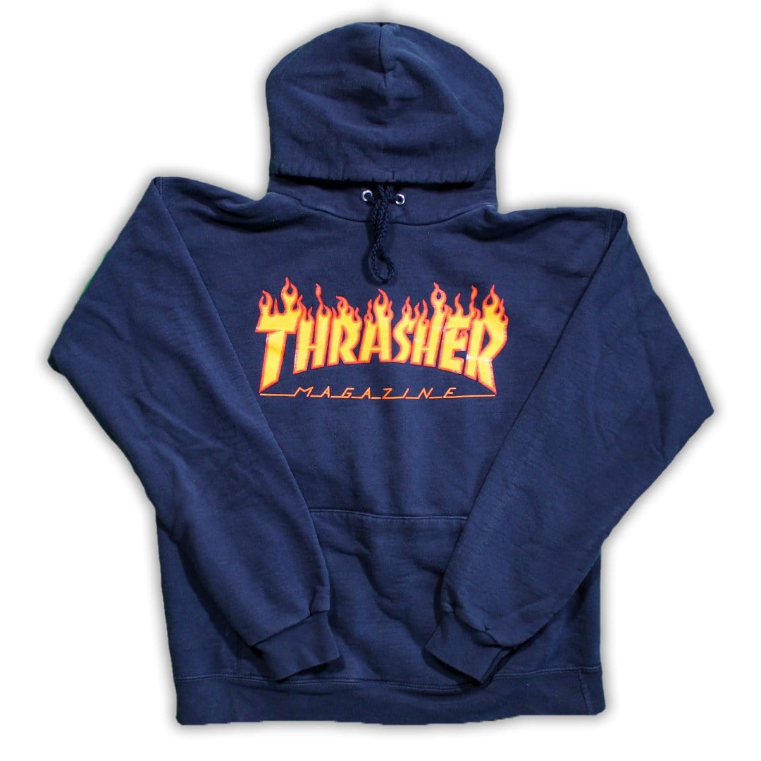 Vintage Blue Thrasher Hoodie | Rebalance Vintage.