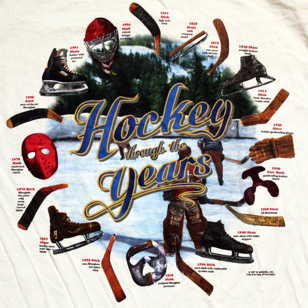 Vintage RARE Hockey Through the Years Tee | Rebalance Vintage.